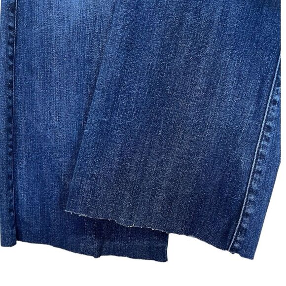 7 For All Mankind | Dojo Women’s Medium Wash Mid Rise Raw Hem Jeans 29 - Picture 5 of 8